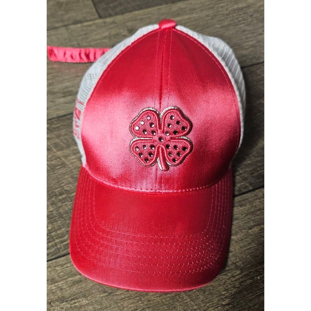 Black Clover Top Golf Live Lucky Women's Pink Sparkle Hat Cap Trucker